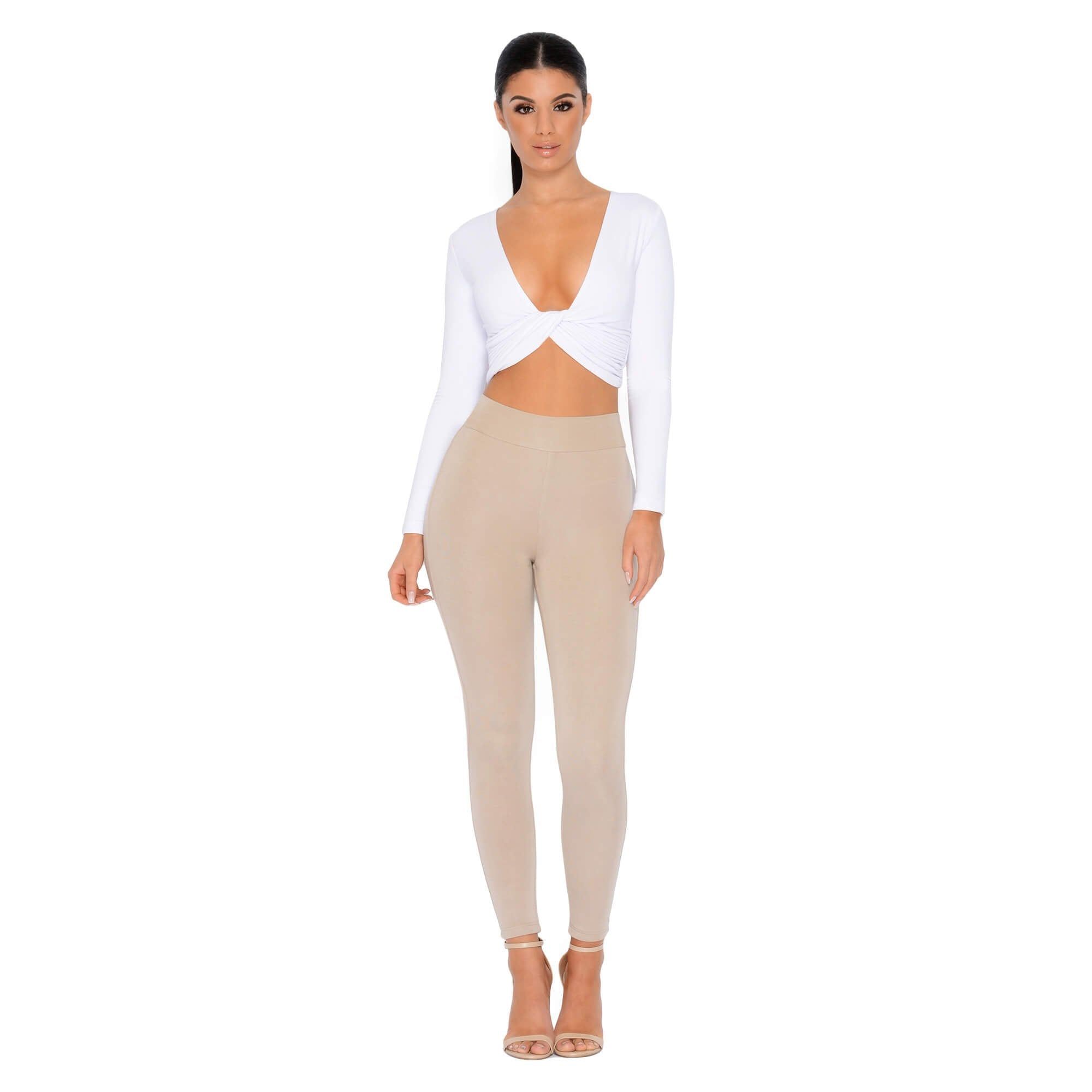 Why Knot Double Layered Crop Top in White sold by Oh Polly product image thumbnail 6