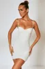Ruched Corset Mini Dress in Ivory sold by Oh Polly