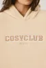 Oversized Fleece Hooded Sweatshirt in Cashmere sold by Oh Polly
