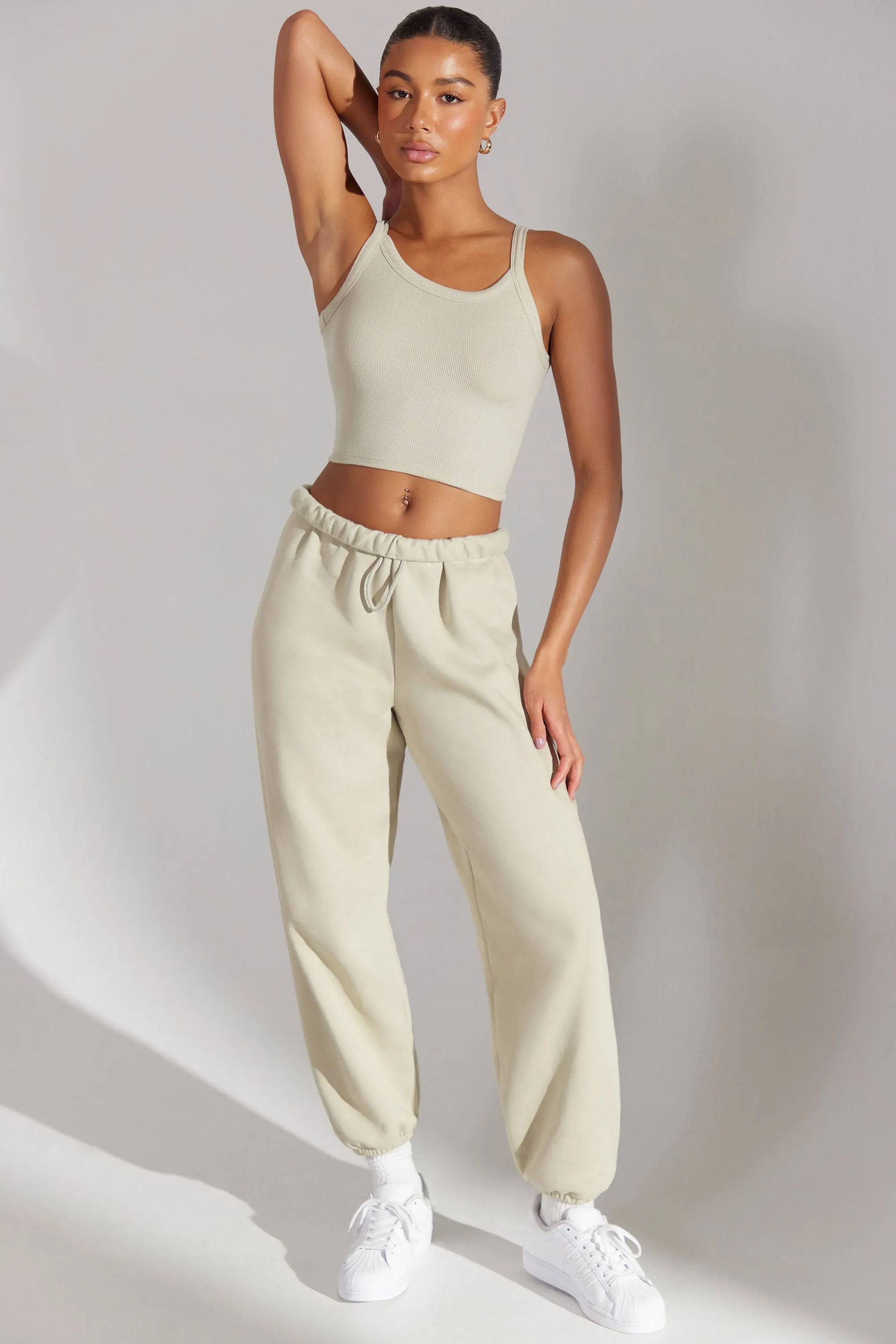 Oversized Joggers in Limestone sold by Oh Polly product image thumbnail 3