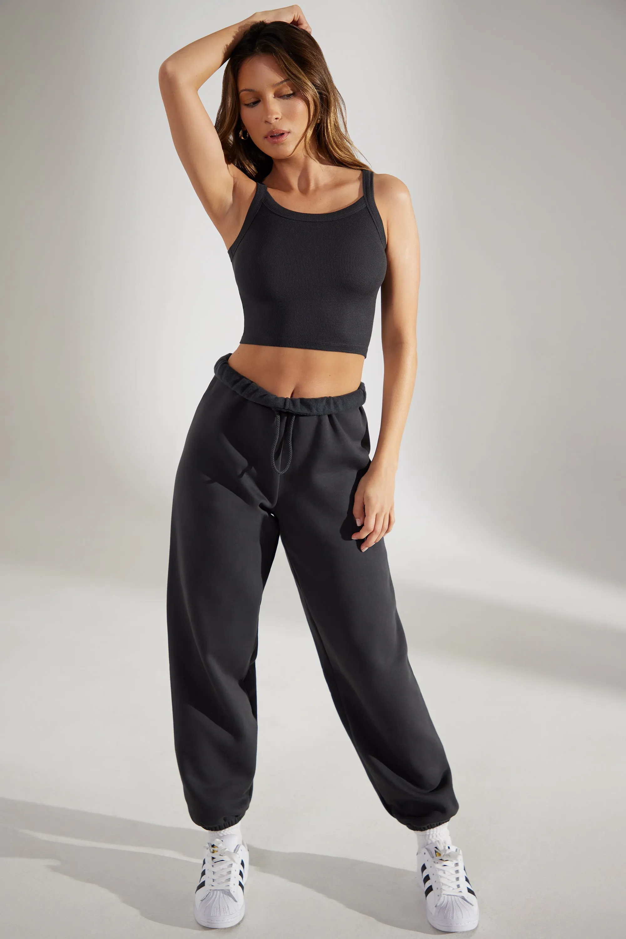 Oversized Joggers in Washed Black sold by Oh Polly product image thumbnail 5