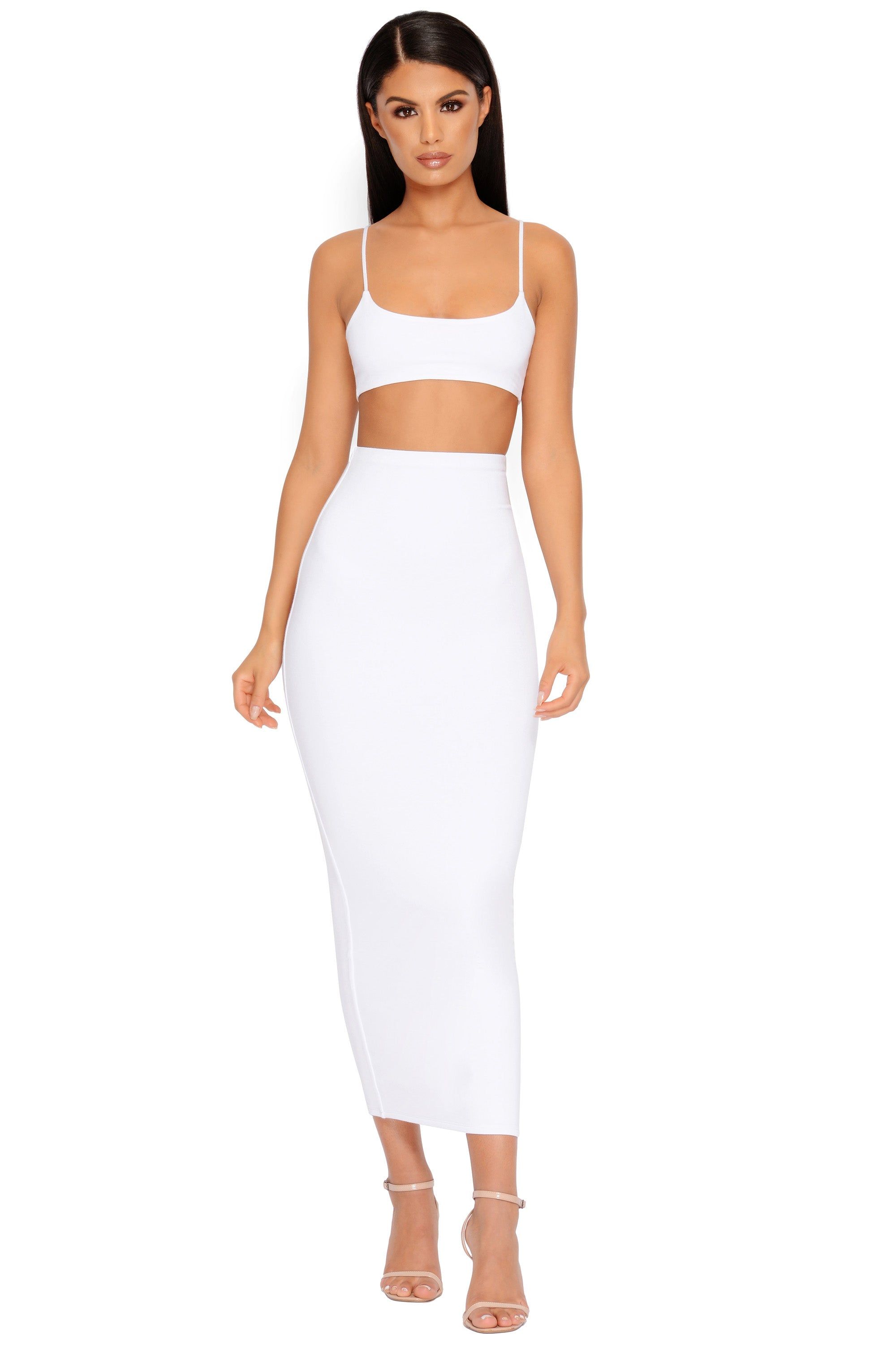 All Night Long Crop Top in White sold by Oh Polly product image thumbnail 2