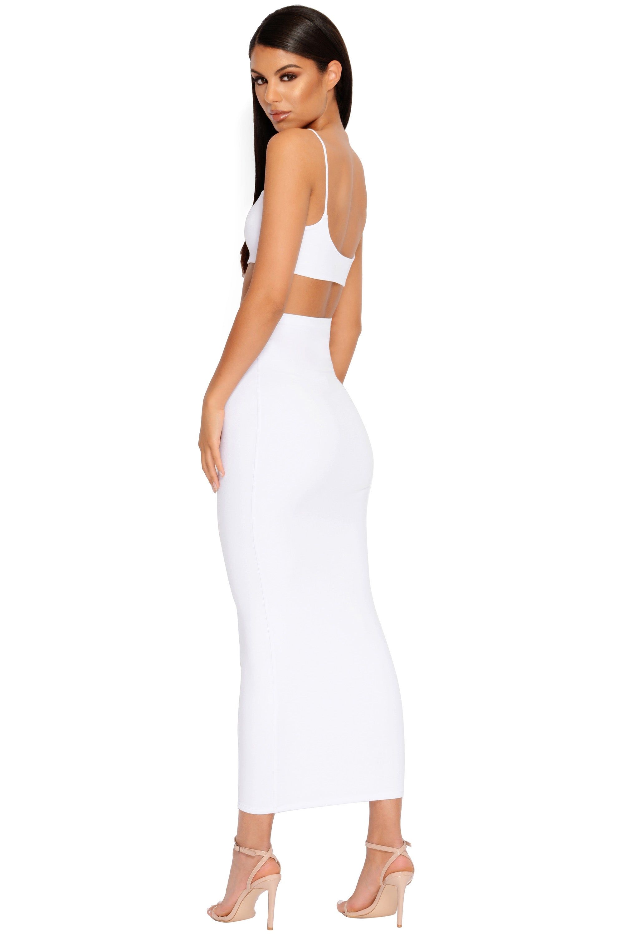All Night Long Crop Top in White sold by Oh Polly product image thumbnail 3