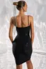 Cowl Neck Midi Dress in Black sold by Oh Polly
