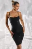 Cowl Neck Midi Dress in Black sold by Oh Polly