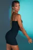 Embellished Strap Mini Dress in Black sold by Oh Polly