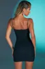 Embellished Strap Mini Dress in Black sold by Oh Polly