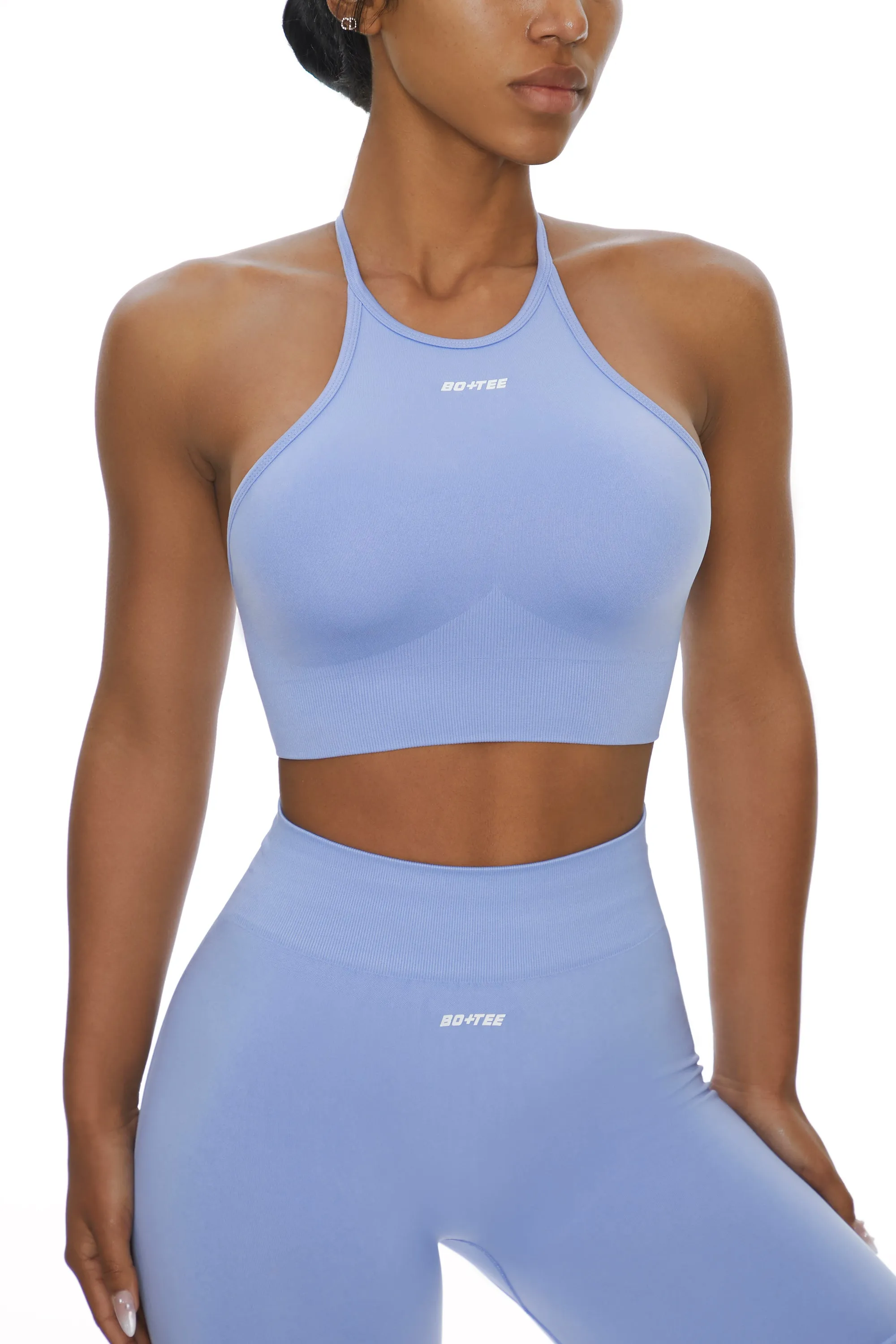 Racer Crop Top in Blue sold by Oh Polly product image thumbnail 5