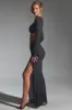 Embellished Ruched Maxi Skirt in Black sold by Oh Polly