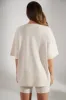 Oversized Short Sleeve T-Shirt in Heather Oat sold by Oh Polly