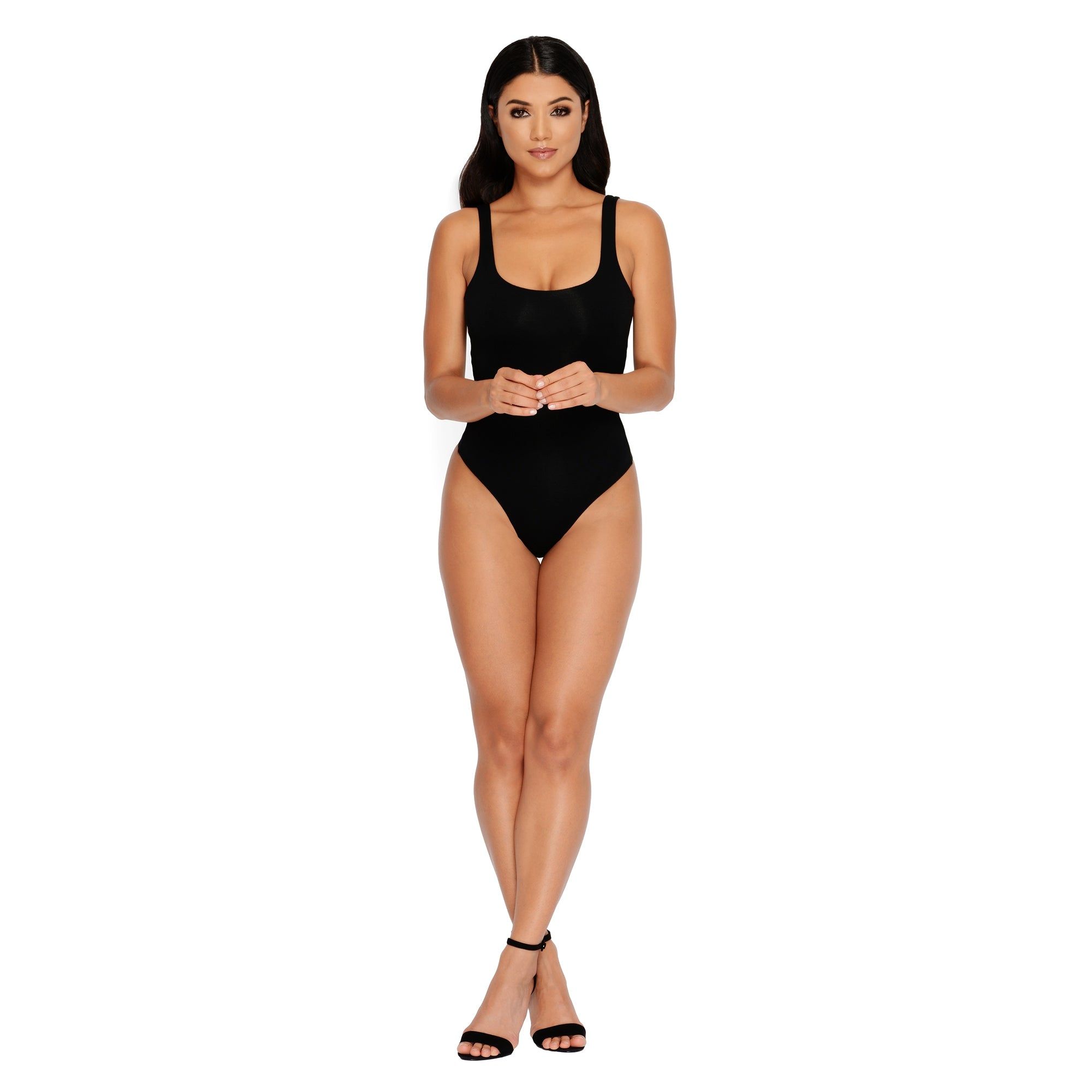 All Night Thong Double Layered Bodysuit in Black sold by Oh Polly product image thumbnail 8