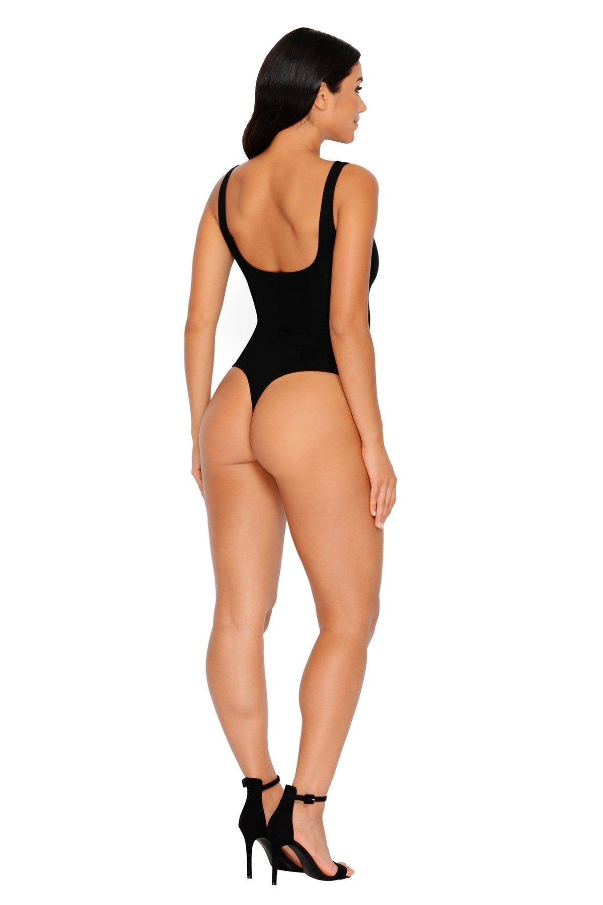 All Night Thong Double Layered Bodysuit in Black sold by Oh Polly product image thumbnail 10