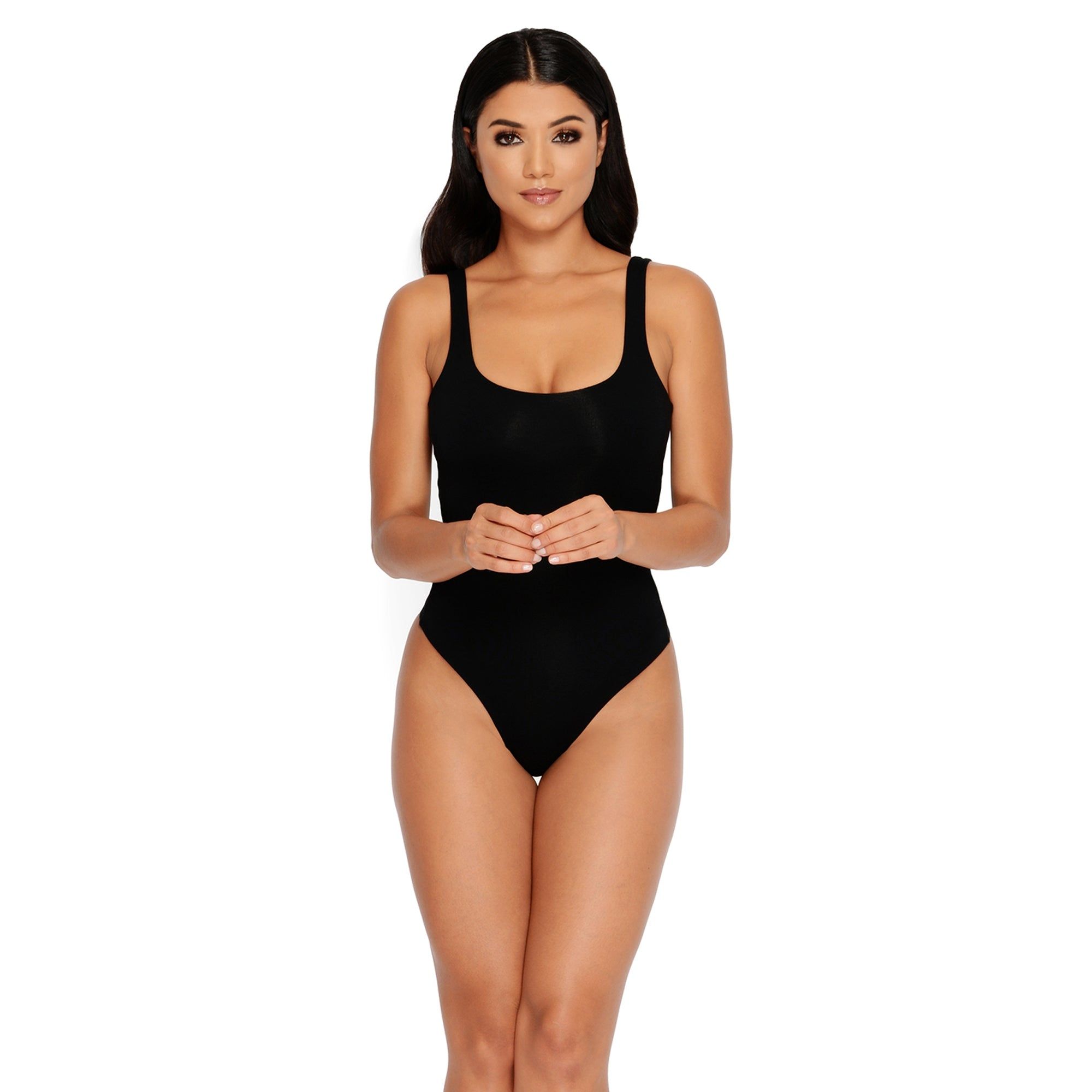 All Night Thong Double Layered Bodysuit in Black sold by Oh Polly product image thumbnail 7