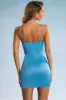 Corset Mini Dress in Blue sold by Oh Polly