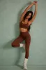 Petite Super Sculpt Full Length Leggings in Copper Brown sold by Oh Polly