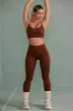 Petite Super Sculpt Full Length Leggings in Copper Brown sold by Oh Polly