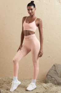 Seamless High Waist Leggings in Blush sold by Oh Polly