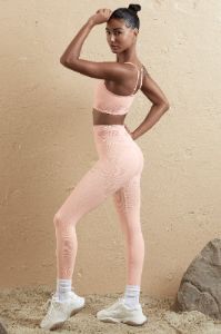 Seamless High Waist Leggings in Blush sold by Oh Polly