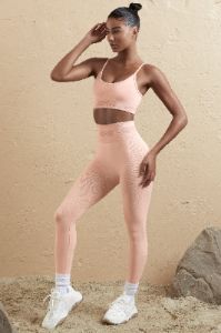 Seamless High Waist Leggings in Blush sold by Oh Polly