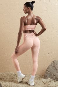 Seamless High Waist Leggings in Blush sold by Oh Polly