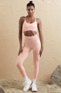 Seamless High Waist Leggings in Blush sold by Oh Polly