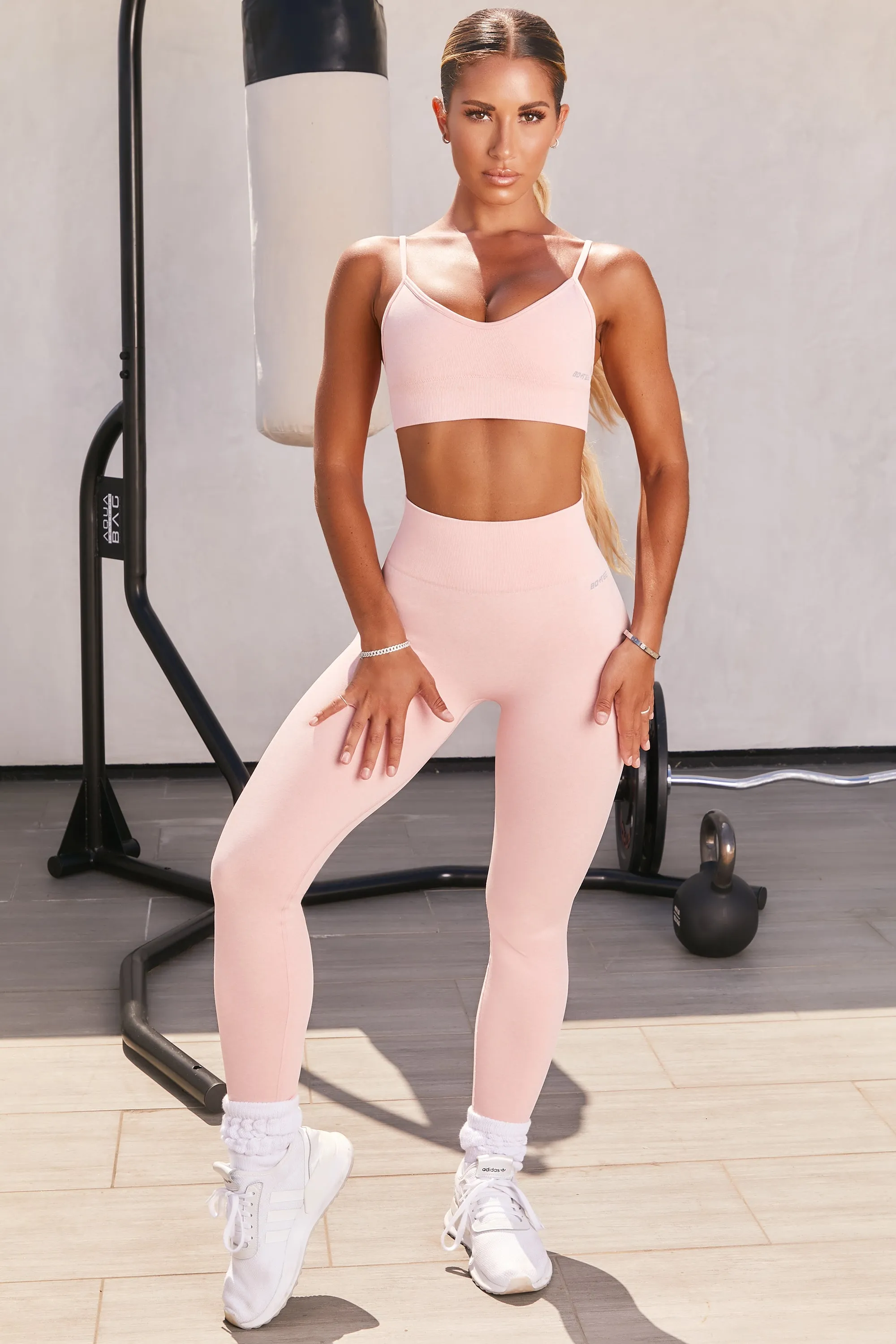 Unstoppable Petite Seamless Full Length Leggings in Blush sold by Oh Polly