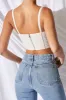 Be Mine Underwired Corset Crop Top in Ivory sold by Oh Polly