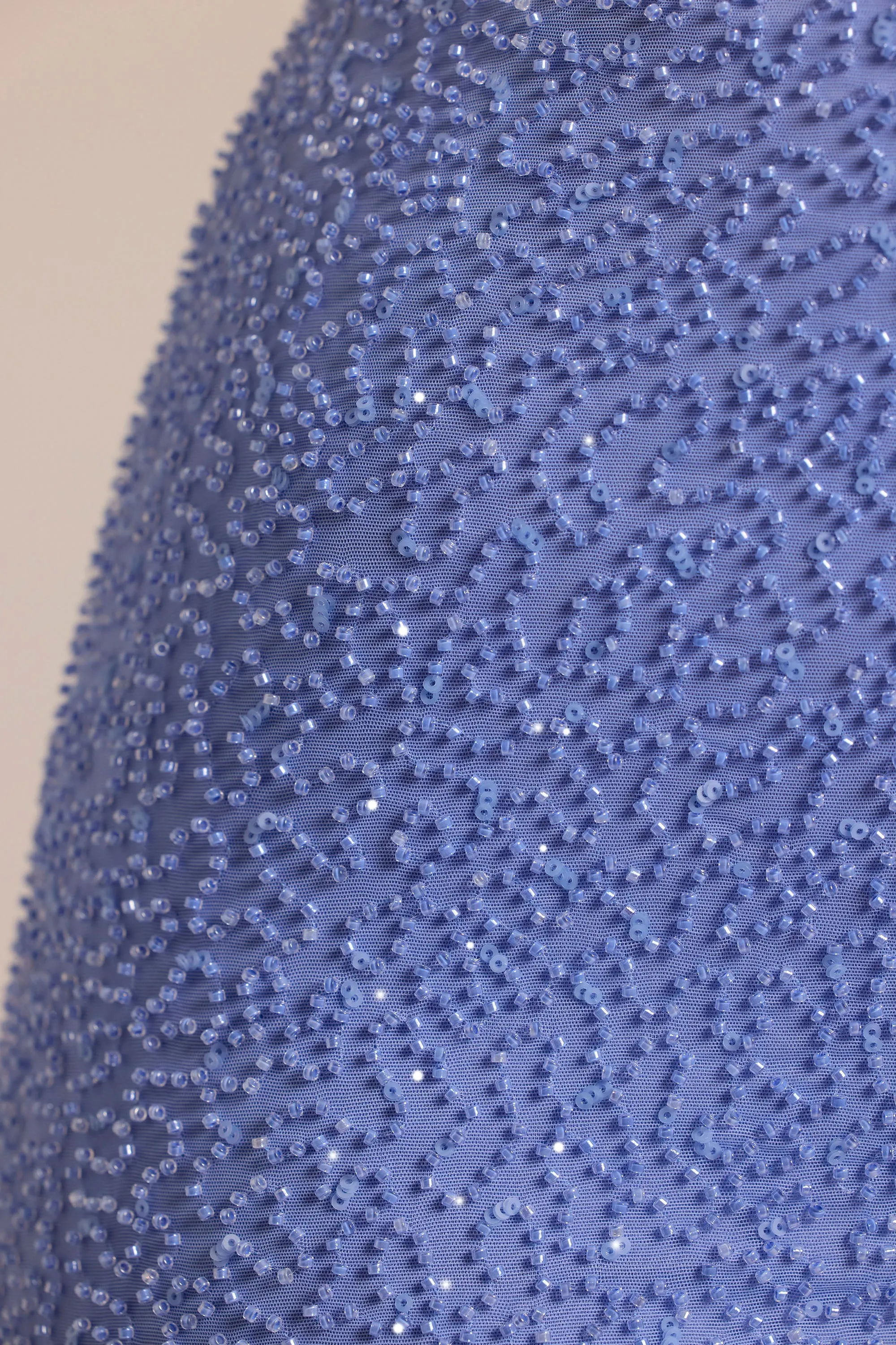 Embellished High Waist Hot Pant Shorts in Powder Blue sold by Oh Polly product image thumbnail 4