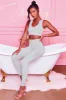 We Chillin' High Waisted Leggings in Grey sold by Oh Polly