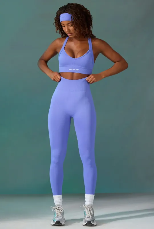 Petite Super Sculpt Seamless Leggings in Iolite sold by Oh Polly