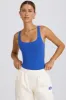 Soft Active Open-Back Bodysuit in Cobalt sold by Oh Polly