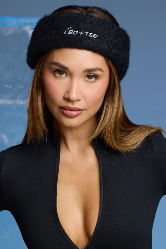 Faux Fur Headband in Black sold by Oh Polly