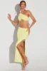 Embellished Side Split Maxi Skirt in Lime Green sold by Oh Polly