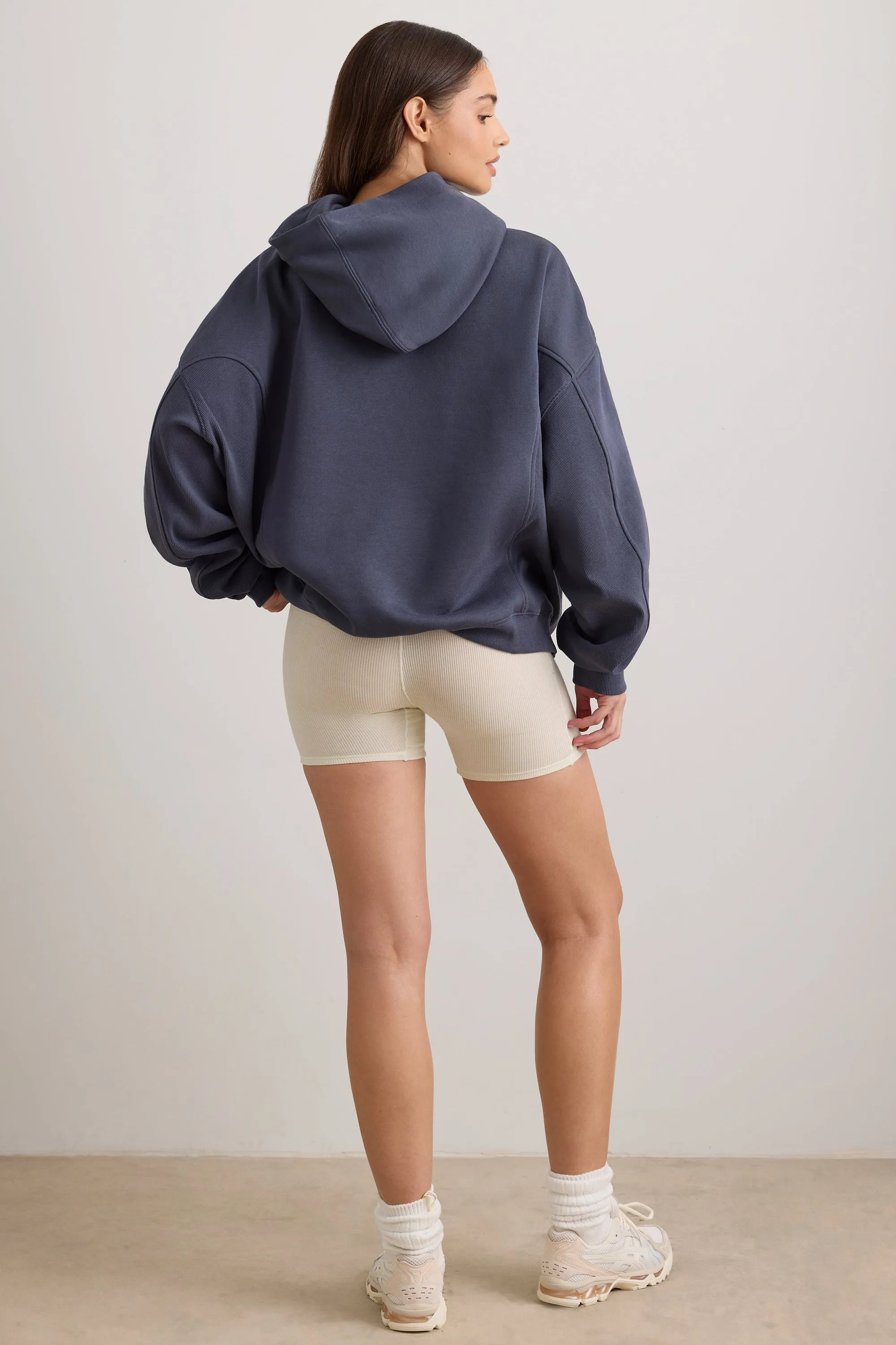 Oversized Hooded Sweatshirt in Slate sold by Oh Polly product image thumbnail 2