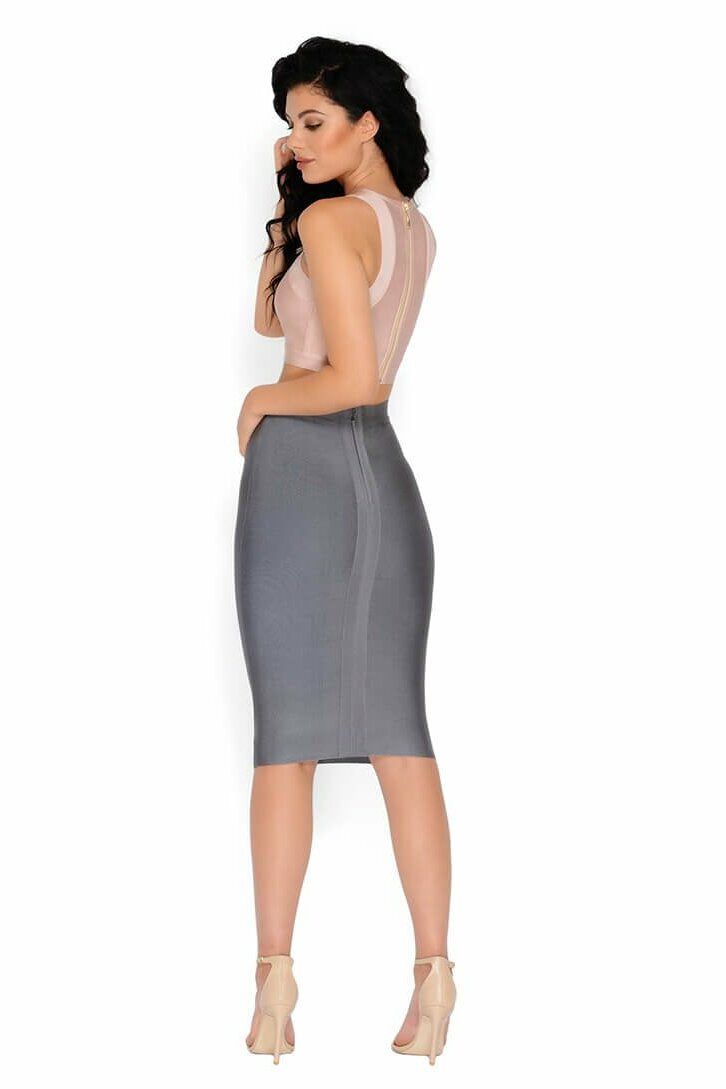 X Marks The Spot Bandage Crop Top in Blush sold by Oh Polly product image thumbnail 2