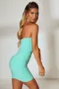Halter Neck Embellished Mini Dress in Turquoise sold by Oh Polly