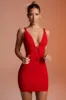 Ruched Mini Dress in Red sold by Oh Polly