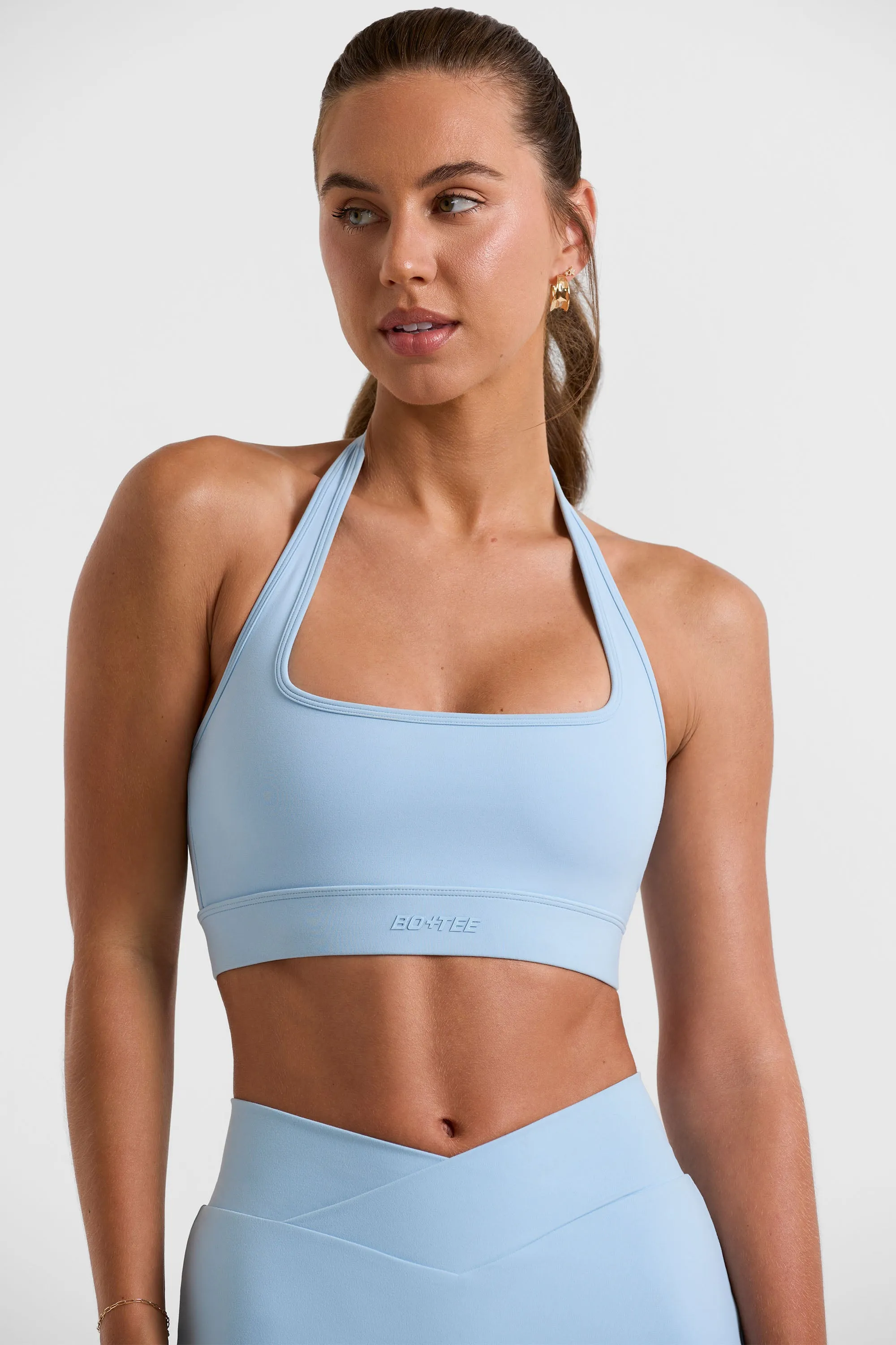 Halterneck Crop Top in Ice Blue sold by Oh Polly product image thumbnail 5