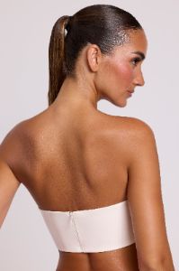 Vinyl Bandeau Bralette in White sold by Oh Polly