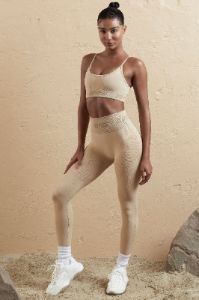 Seamless High Waist Leggings in Beige sold by Oh Polly