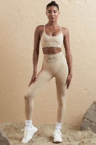 Seamless High Waist Leggings in Beige sold by Oh Polly