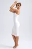 Asymmetric Ruched Midi Dress in Ivory sold by Oh Polly