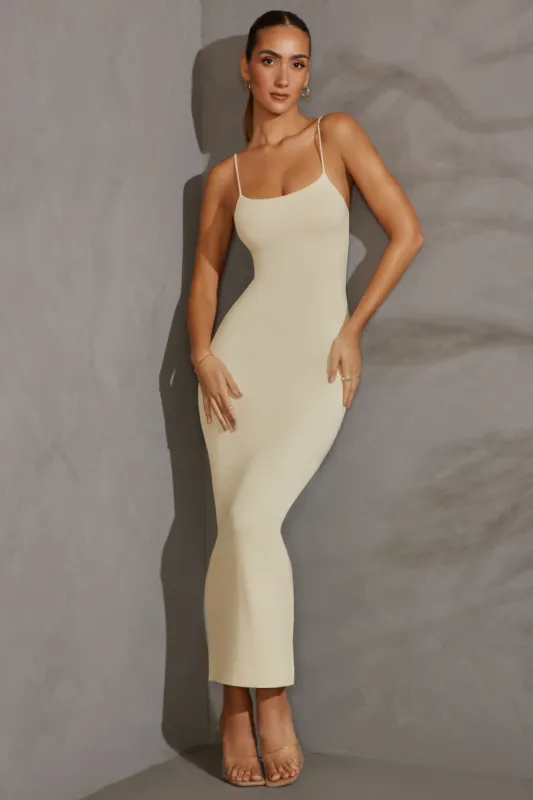 Scoop Neck Maxi Dress in Ivory sold by Oh Polly