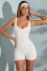 Sweetheart Neckline Unitard in Ivory sold by Oh Polly