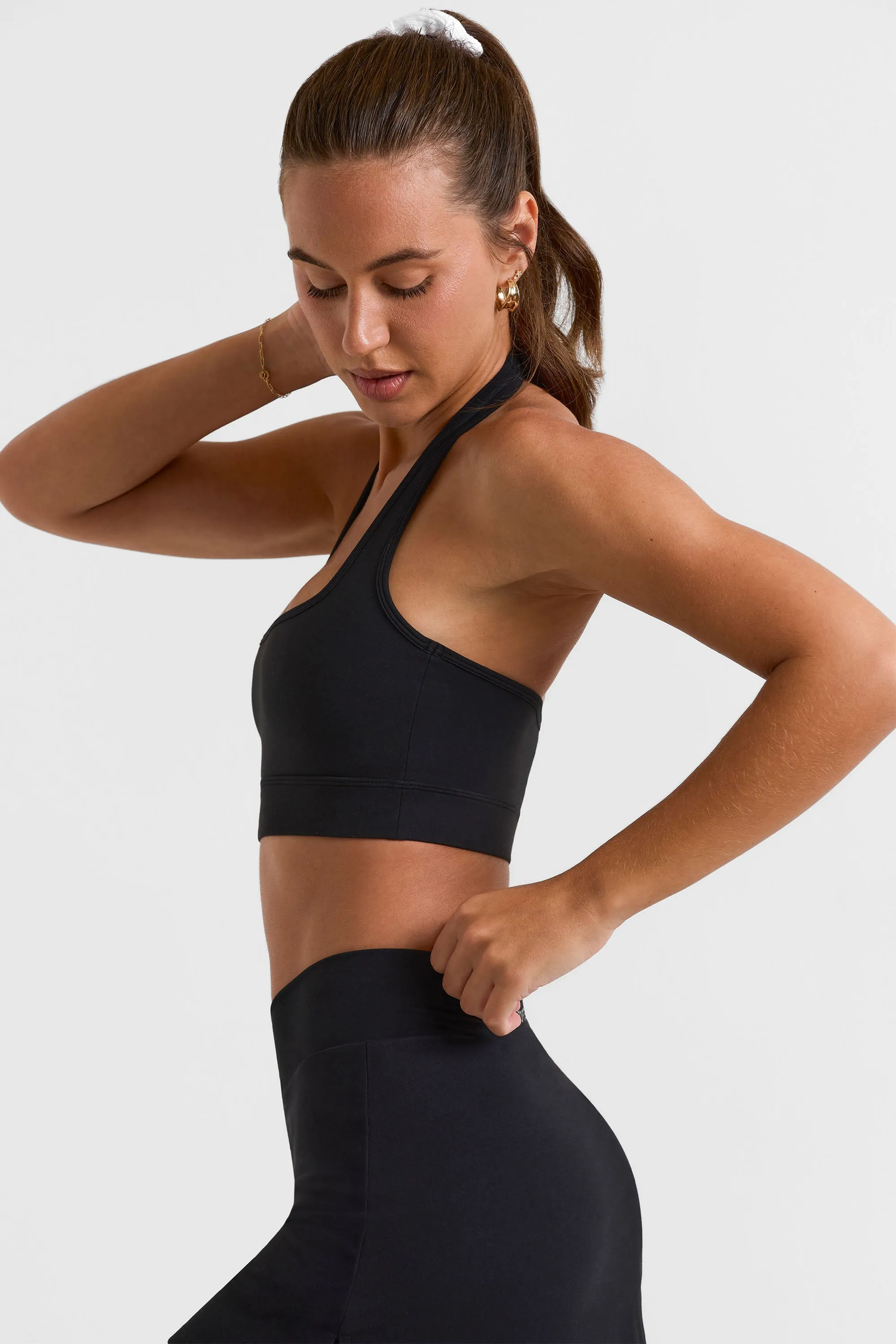 Halterneck Crop Top in Black sold by Oh Polly product image thumbnail 3