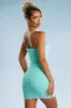 Asymmetric Cut Out Mini Dress in Aqua sold by Oh Polly