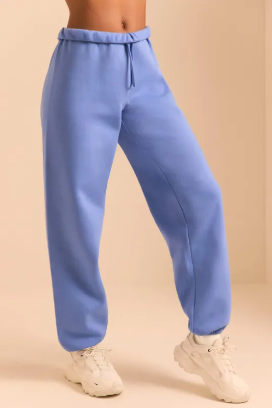 Petite Relaxed Fit Joggers in Cerulean Blue sold by Oh Polly