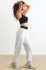 Petite Mid-Rise Joggers in Heather Grey sold by Oh Polly