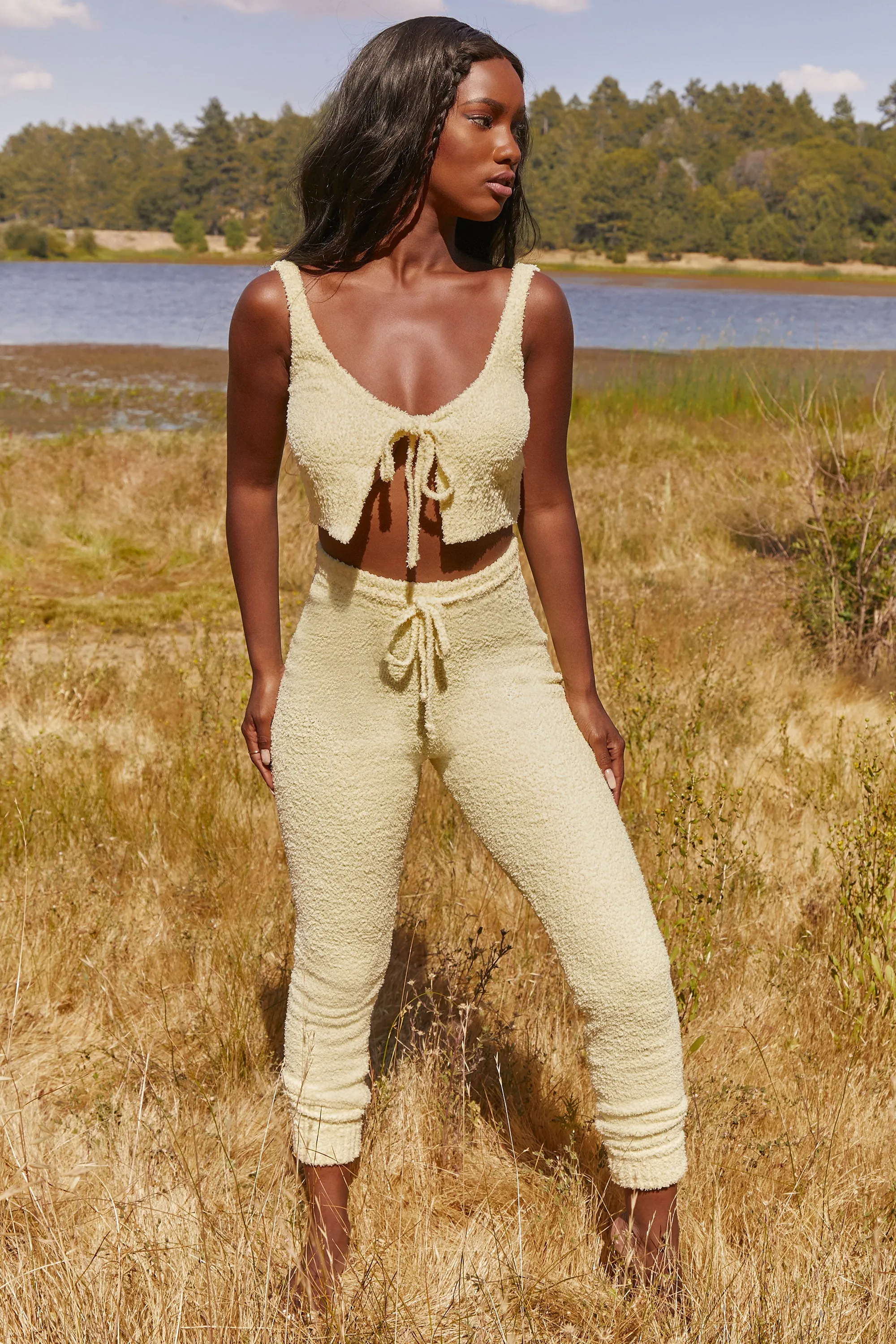 Petite Cosy Joggers in Yellow sold by Oh Polly product image thumbnail 5