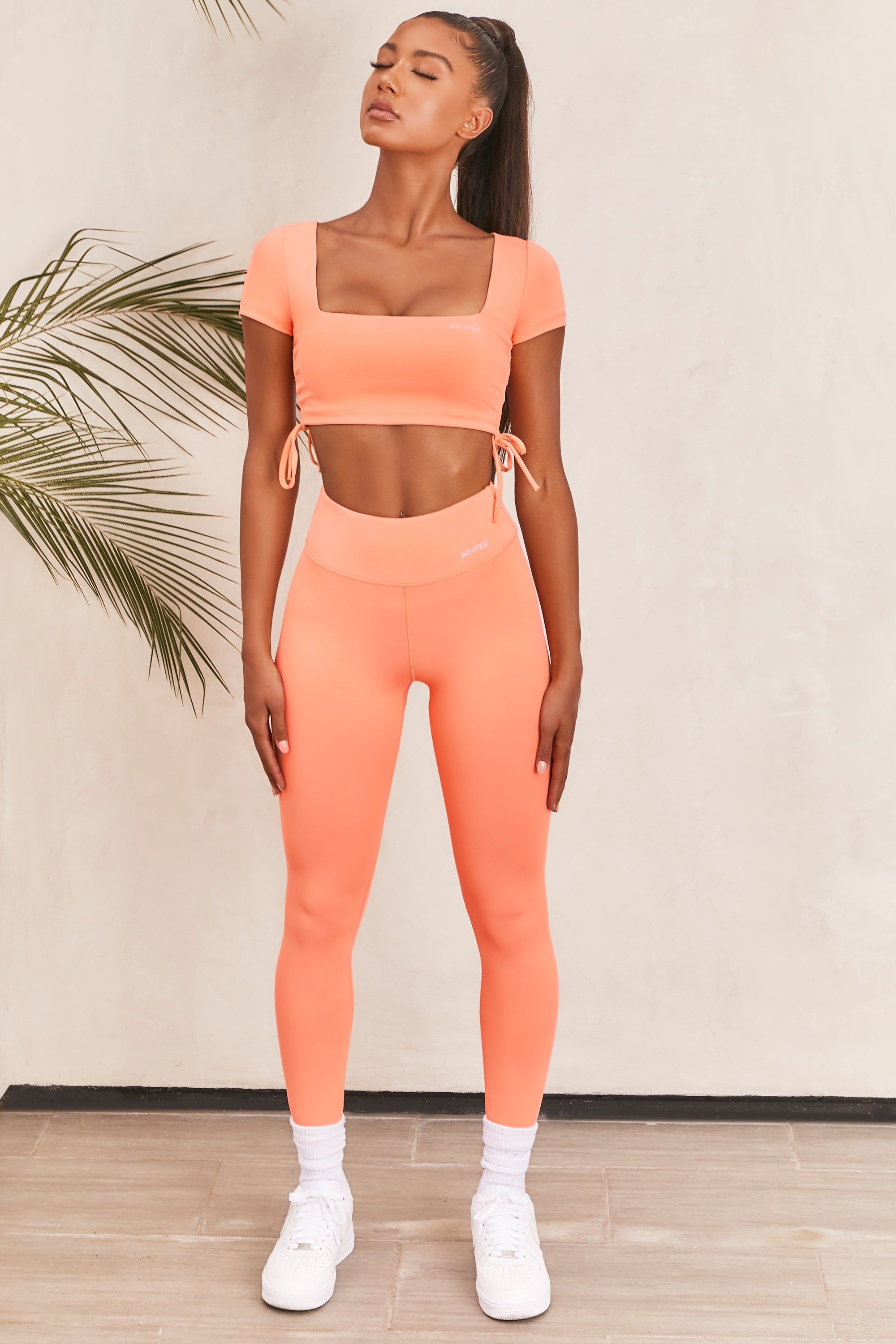 Ambition Slinky Crop Top in Orange sold by Oh Polly product image thumbnail 2